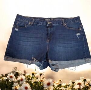 Route 66 Distressed Jean Shorts size 18